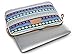 KAYOND Canvas Fabric 15.6 inch laptop Sleeve case-Blue Snowflake