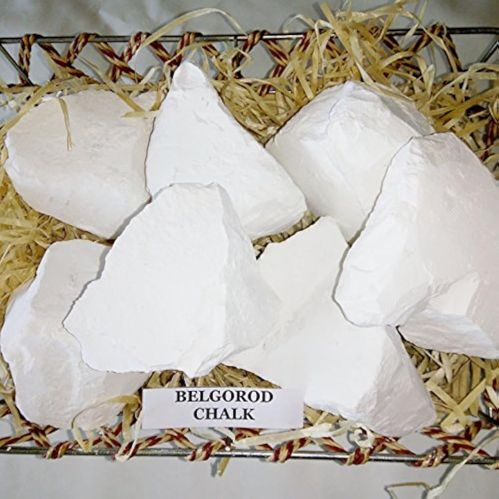 Chalk Edible, Belgorod 8Oz, (250 Gr) Natural Chalk, Food, For Eating