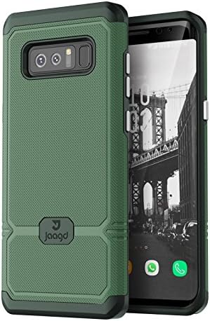 Jaagd Galaxy Note 8 Case, Slim Shock-Absorbing Modern Slim Non-Slip Grip Cell Phone Cases for Samsung Galaxy Note 8 (Olive)