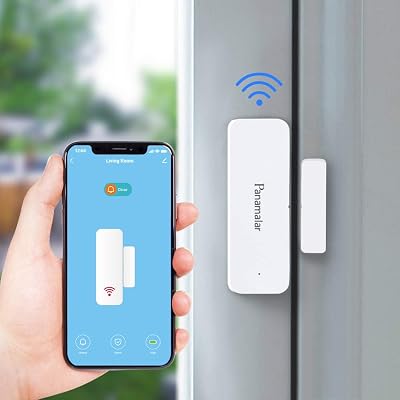 Panamalar Wireless Door Window Sensor Alarm 2.4G WiFi 16m Battery Life