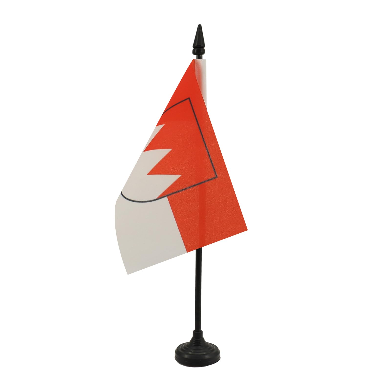 AZ FLAG - Franconia Table Flag 4'' x 6'' - Bavarian Office Mini Banner 100% Polyester 15 x 10 cm - Mini Desk Flag with 10'' Pole and Black Plastic Base