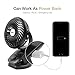 SkyGenius Battery Operated Clip on Portable Fan for Bay Stroller, USB Rechargeable 4400mA Battery Powered Mini Desk Fan