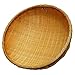 SMKF Small Kichen Baskets for Bread, Fruits and Veggies Pure Natural Bamboo Basket (12-inch)