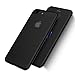 NOHON iPhone 7 Plus Case, Full Body [2-Piece] Ultra Slim/Thin Lightweight Breathable Cooling Mesh Case, Hard PC Plastic Cover w/Tempered Glass Screen Protector for iPhone 7 Plus (Black)