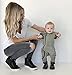 Infant Baby Boy Girl Romper Coveralls Long Sleeve Grey Hooded Jumpsuit Outfits (12-18M)