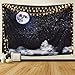 BLEUM CADE Moon and Clouds Tapestry Wall Hanging Star Tapestry Starry Sky Tapestry for Living Room Bedroom Dorm Home Decor