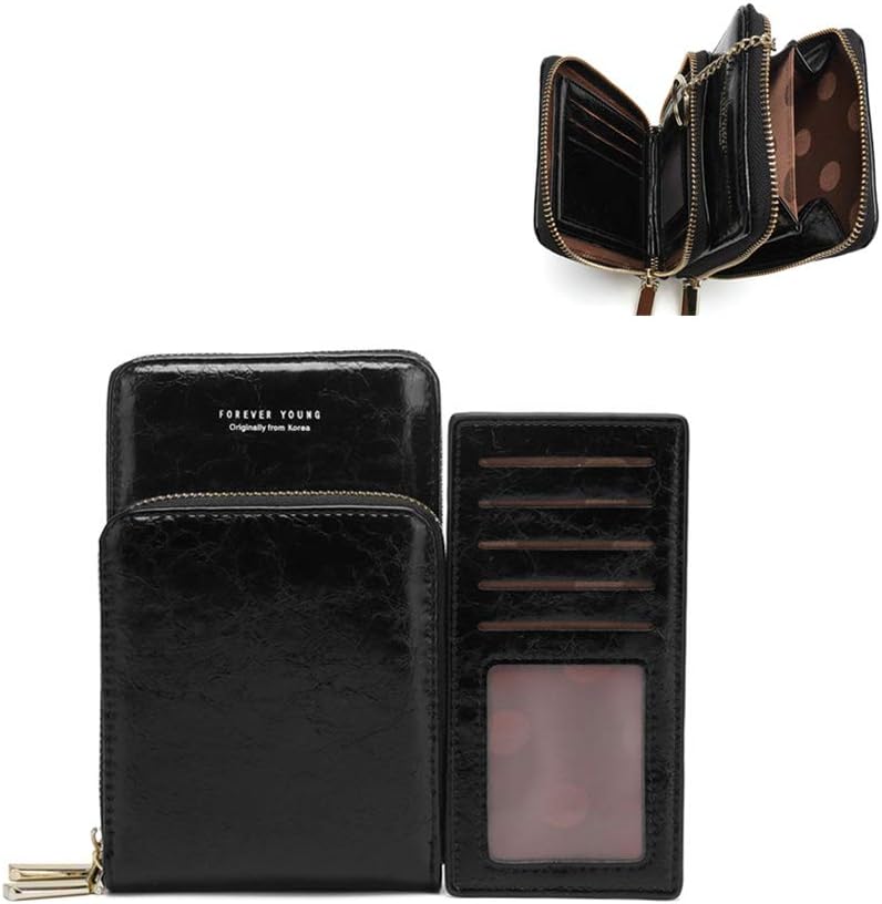 Women Small Crossbody Phone Bag, Mini Shoulder Handbags Cellphone Wallet Purse with Credit Card Slots