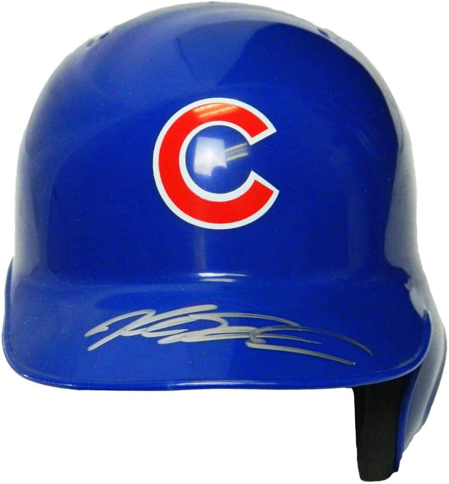 Kyle Schwarber Signed Chicago Cubs Riddell Mini Batting