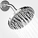 6 inch, 50 Jet, Stainless Steel, Rainfall Shower Head, Clog Free, Delivers a Soothing, Stress Relieving, Massage-Like Experience. Quality Construction with Chome Finish and Aesthetically Pleasing!