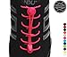 StoutGears Reflective No Tie Shoelaces Lock System - Elastic Shoelaces for Sneakers (1 Pair) (Pink)