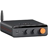 Fosi Audio BT20A MAX Stereo Power Amplifier, 300W Peak x 2 Hi-Fi Amp | PFFB technology, Bluetooth 6.0 with LDAC, dual independent power supplies, remote control, and 2.1-channel support.