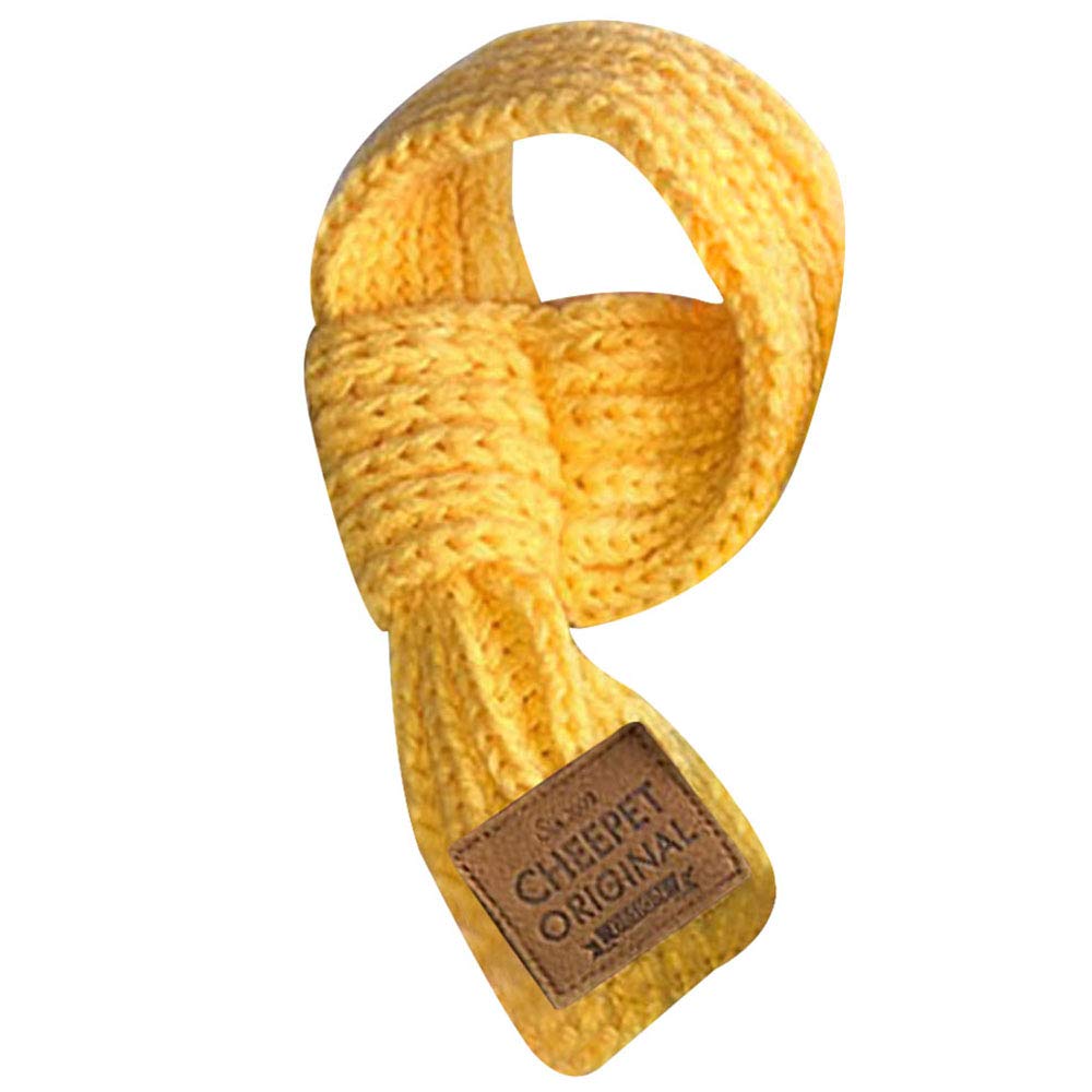 Cute Pet Dog Cat Puppy Scarf Winter Warm Knitted Woolen Scarf Pet Clothes Costumes Decorations