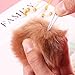 ULTNICE 12pcs Faux Fur Pom Poms DIY Fluffy Ball for Knitting Hats Scarves Bags Charms