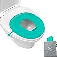 Prince Lionheart Tinkle to Go - Reusable Foldable Portable Potty Training Seat - Toilet Seat Perfect for Travel - Built-in Splash Guard, Perfect Potty Training Toilet Seat, Portable Potty for Toddlers