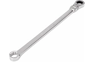 TEKTON 22 mm Long Fixed/Flex Head 12-Point Ratcheting Box End Wrench | WRB35422