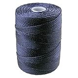 C-LON Bead Cord, Navy - 0.5mm, 92 Yard Spool