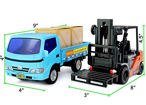 Big Daddy Forklift and Toy Truck Combo Set