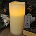 Single Flameless Candle - with On/Off Remote, 8 inches by 4 inches