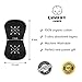 Baby Burp Cloth 100% Organic Cotton Triple Layer Thick Soft and Ultra Absorbent 4 Piece Gift Set Unisex for Boys and Girls by Chunky Chops (Black)