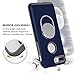 iPhone 7 Plus Case, Comsoon [Ring /Never Drop] Slim Protective Hard Case Cover with 360 Degree Rotating Ring Grip Kickstand Holder - Car Magnet Adsorbing for Apple iPhone 7 Plus (Blue)