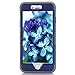 iPhone 6 Plus Cases,JDBRUIAN 3in1 Shield Series Heavy Duty Hybrid Hard PC Soft Silicone Combo Hybrid Defender High Impact Body Armor Box Case for iPhone 6 Plus/6S Plus(5.5inch) - Dark Blue & Gray