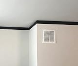 Mesoar 10m Self-Adhesive Matted Black Wallpaper Border 4in Wide Peel & Stick view 2