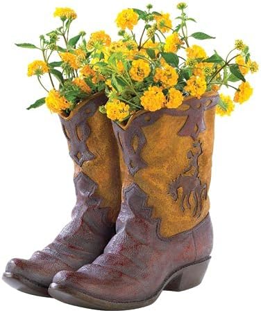 Amazon Com Ymorking 38447 Wholesale Cowboy Boot Planter Garden