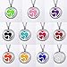 HOUSWEETY Aromatherapy Essential Oil Diffuser Necklace-Stainless Steel Locket Pendant,11 Refill Pads (Non-Engraving)