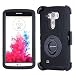 LG G3 Case, BENTOBEN Hybrid Dual Layer Combo Heavy Duty Rugged Hard Case with Built-in Rotating Kickstand Belt Clip Holster for LG G3/D851/US990/D850/LS990/VS985/AS985,Black