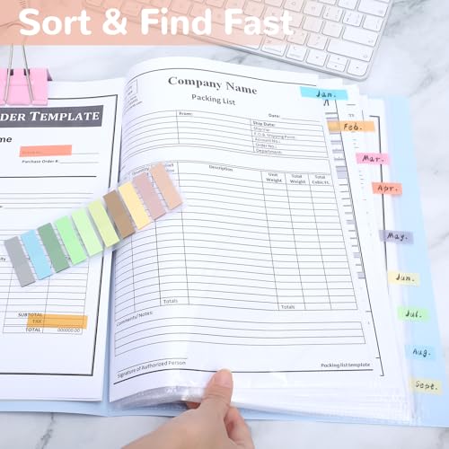 Euqvunn 1400 Pieces Adhesive Markers, 7 Pads, 70 Colors Sticky Bookmarks, Transparent Sticky Notes, Repositionable Translucent Eyelash Indexes for Office and Planning