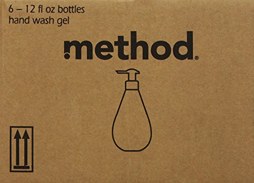 Method Naturally Derived Gel Hand Wash, Pink Grapefruit, 12 Ounce (Pack of 6)