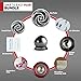 Magnetic Cell Phone Holder - Cell Phone Car Mount - Car Mount Phone Holder - Magnetic Dashboard Mount - Suitable For All Phone Sizes And Tablets - Fits In Any Vehicle (Red & Silver)