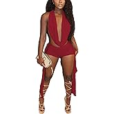 RISCUYY Club Outfits for Women Sexy Clubwear Stretchy Halter Neck Backless Sexy Two Piece Outfits for Women Club Night 2026