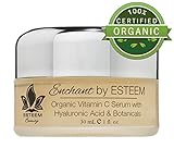 Organic Vitamin C Serum w/ Hyaluronic Acid Enchant by Esteem - Anti Aging Serum & Eye Cream - Get Rid of Age Spots & Get Rid of Wrinkles - The Best Eye Wrinkle Cream & Organic Skin Care Products