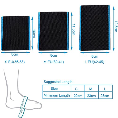 Soumit SOUMIT Arch Support Brace,Anti-wear Nylon Plantar Fasciitis Bandage For Women and Men to Wear in Shoes and Bare Feet During Playing Badminton, Soccer,Basketball,L