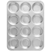 Nordic Ware Natural Aluminum Commercial Muffin Pan, 12 Cup