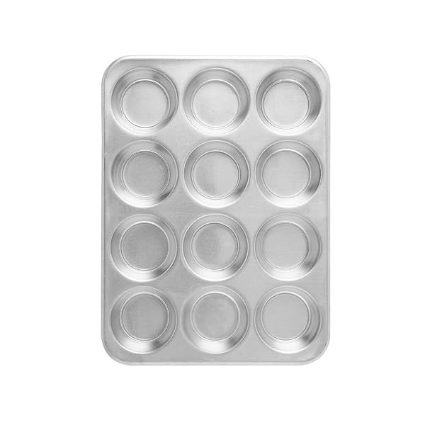 NORDIC WARE NATURAL ALUMINUM COMMERCIAL MUFFIN PAN, 12 CUP