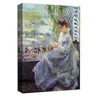 Canvas Wall Art Young Woman by Pierre Auguste Renoir Canvas Prints Home Artwork Decoration for Living Room,Bedroom - 12x18 inches