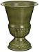 Hosley Set of 2 Green Metal Vases 8 Inch High. Ideal for Floral Arrangements Wedding spa Candle Garden Patio. DIY O6.