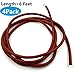 Aiskaer 4Pcs 6ft Length Dark red Leather Belt for Singer Treadle Sewing Machine Cowhide Belting