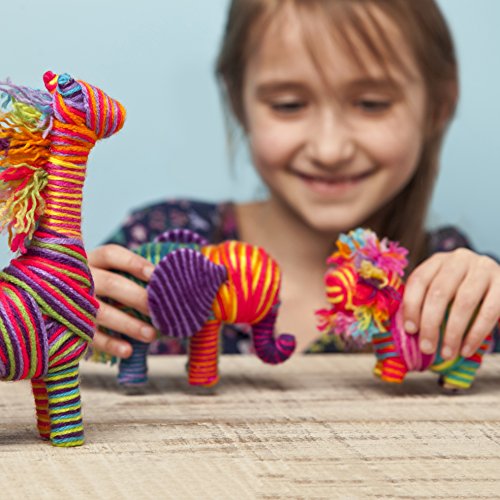 Crafttastic Wild Yarn Babies Kit Craft Kit Makes 3 YarnWrapped Animals Elephant Calf