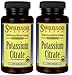 Swanson Ultra Potassium Citrate 99mg - 2 Bottles each of 120 Capsules