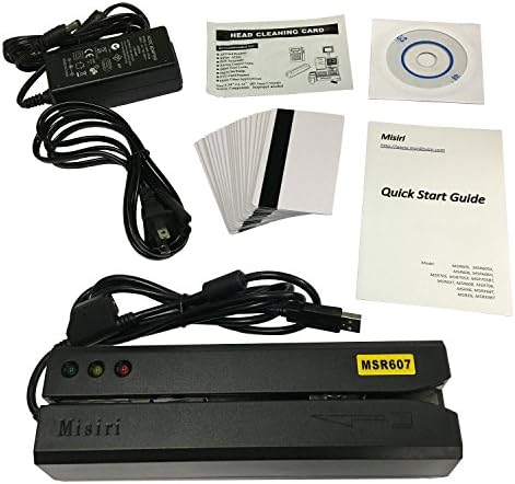 Misiri Inc 607 MSR607 HiCo 3 Track Magstrip Magnetic Card Reader Writer Data Collector Encoder MSR206 MSR608 MSR705 MSR706