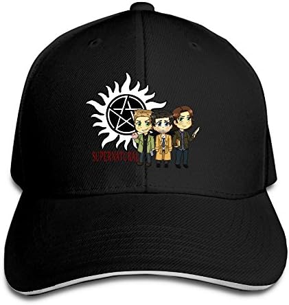 Logon 8 Supernatural Logo Funny Sun Hat Black One Size