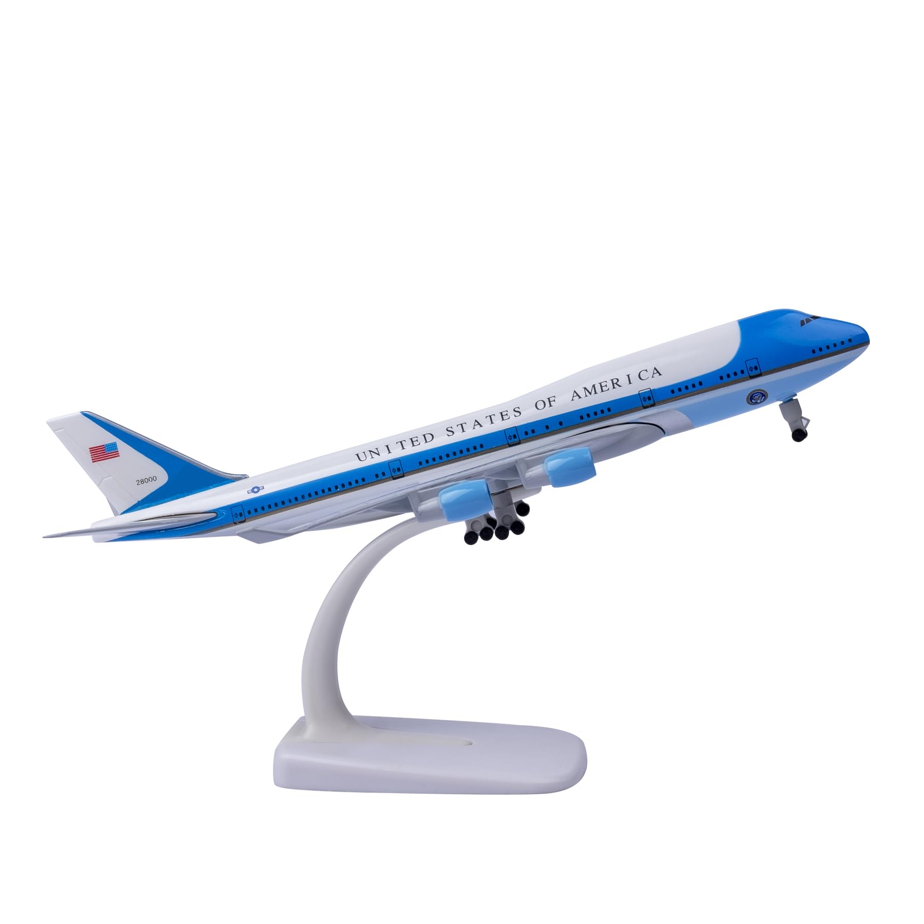 Bswath Airplane Model 1:300 Scale American Plane Airforceone Airplane B747 Model Plane Model for Gift and Decoration