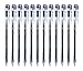 12pcs Ultra Fine Tip Rollerball Pen Set 0.38mm Non Bleed Fine Point Gel Ink Pen for Exam,Bible Journaling,Notetaking,Sketching, Smooth and Anti Skip,Black Ink