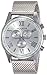 Akribos Omni Mens Dress Watch - Round Radiant Sunburst Dial - Swiss Chronograph Quartz - Stainless Steel Mesh Strap - AK813