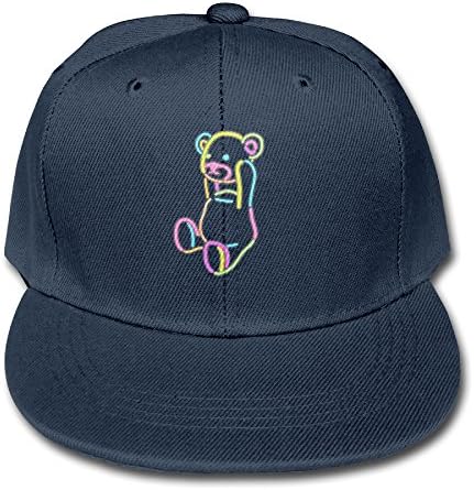 Neon Control Bear Fitted Hat Men Adjustable Personalized Hats Boys' Vintage Snapbacks