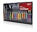Chefs Basics 24 Piece, Colorful Flatware Set with 6 Spoons, 6 Forks, 6 Knives and 6 Teaspoons, vibrant colors with long handles,