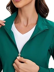 COZYFIT Scrub Jackets for Woman, Zip Front Nurse